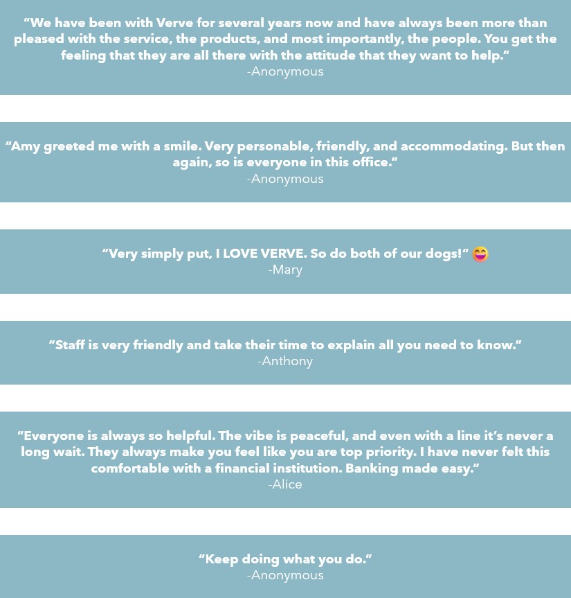 graphic of testimonial from happy members