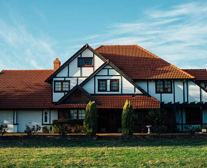house with a clay tile roof