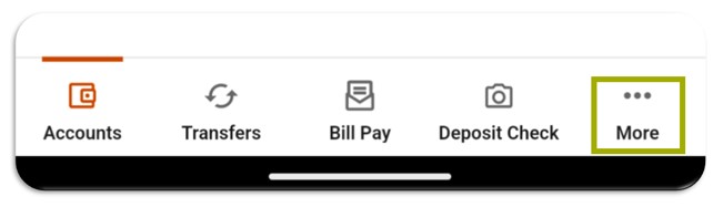 screenshot of mobile app