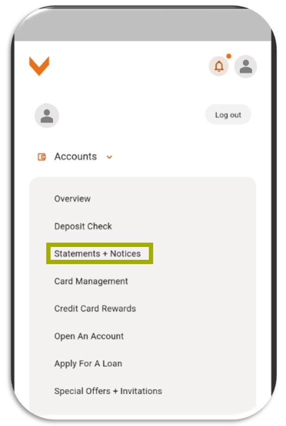 screenshot of mobile app