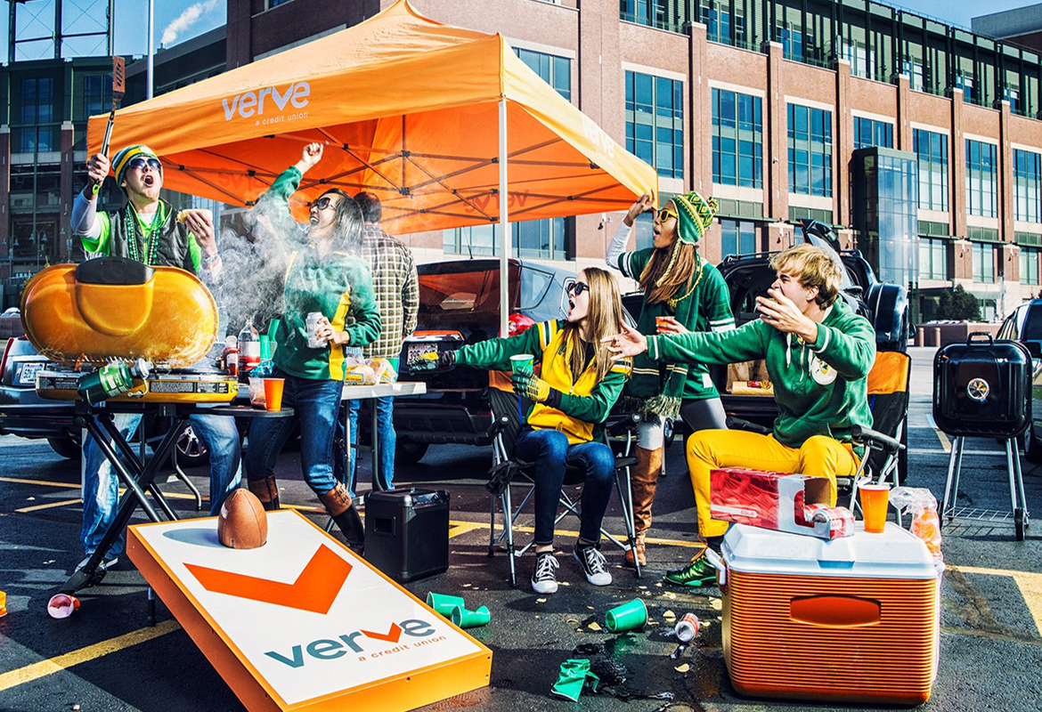 Verve team tailgating