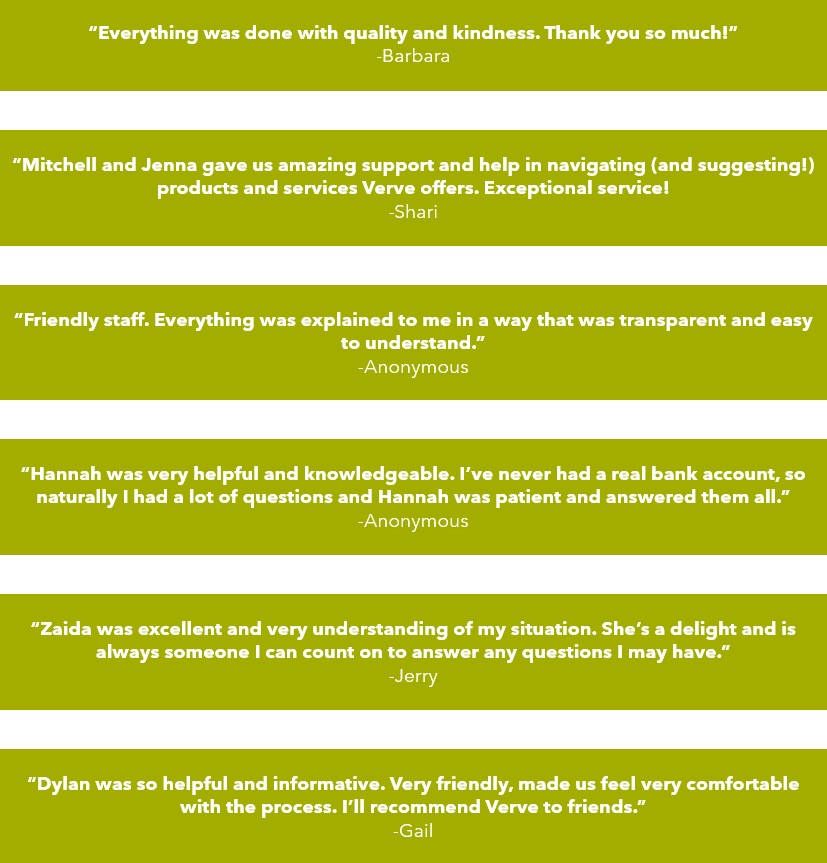 graphic of testimonial by members