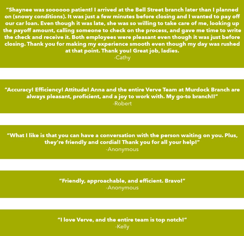 graphic of testimonial by members