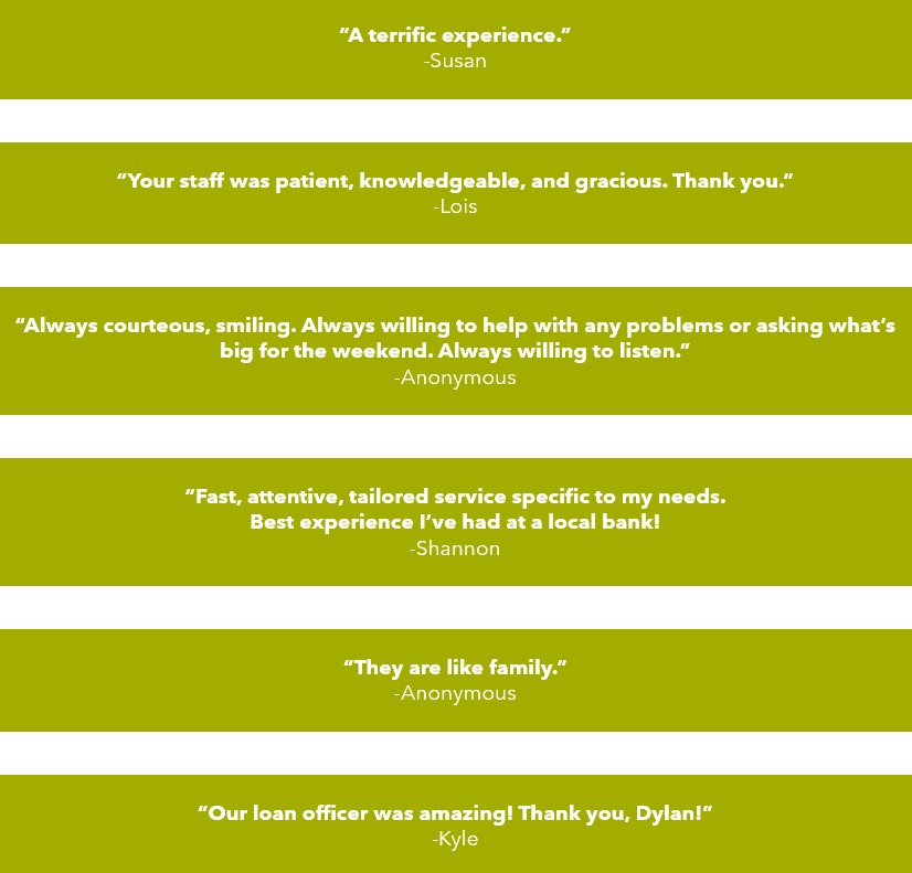 graphic of testimonial by members